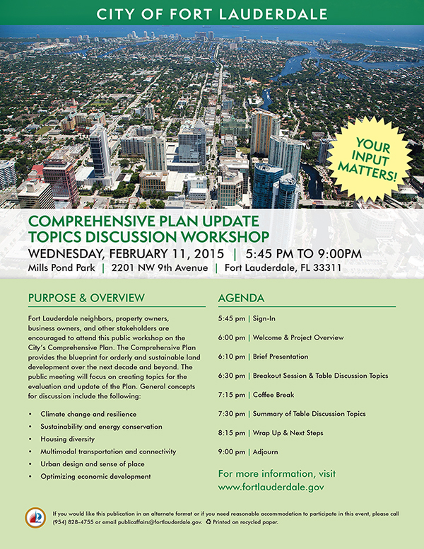 Comprehensive Plan Workshop Flyer