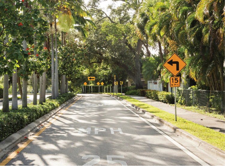 pavement markings