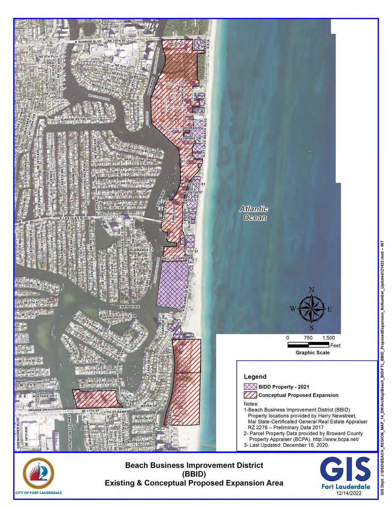 Exhibit 1 - Map of current BBID area and proposed expansion