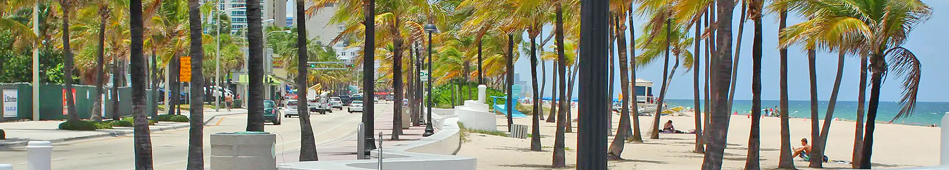 FTL beach sidewalk