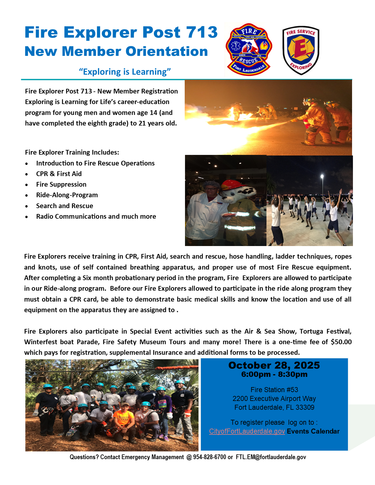 New Explorer Orientation Oct 2025 